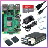 👉 Aluminium case Originele Raspberry Pi 4 Model B 2GB 4GB 8GB Kit + 3A Switch Power +HDMI Cable Option 64 32GB SD Card