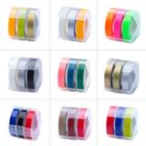 👉 Labelmaker multicolor UniPlus 3PCS Label Maker Compatible for 3D Dymo Tapes 9mm Printer Ribbon Motex E101 1610 Machine