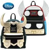 👉 Backpack PU jongens meisjes Disney Marvel High-capacity The Avengers Loki Thor Super Hero Bag Boy Girl Children Schoolbag Handbag Birthday Gifts