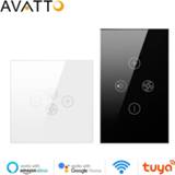 👉 Lichtschakelaar AVATTO Smart Wifi Fan Light Switch,EU/US Ceiling Lamp Switch Tuya Remote Various Speed Control Work with Alexa, Google Home