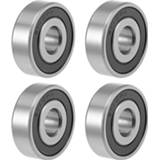 👉 Bearing steel Uxcell 4pcs 6202-16-2RS Deep Groove Ball Bearings 16mm Inner Dia 35mm OD 11mm Bore Double Sealed Chrome Z2