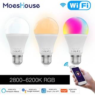 👉 Afstandsbediening WiFi Smart LED Dimmable Lamp 9W,RGB C+W ,Smart Life Tuya App Remote Control Work with Alexa Echo Google Home E27