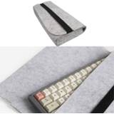 👉 Organizer large Capacity Portable Storage Felt Practical Elastic Band Durable Pouch Dust Proof Mechanical Keyboard Bag New