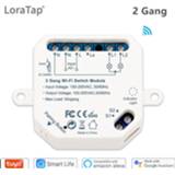 👉 Switch Tuya Smart Life Wifi 2 Gang Relay Breaker Module Google Home Alexa Echo Voice Control Lighting Timer DIY