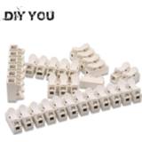 👉 F-connector 10/30/50/100PCS/Lot Electrical Cable Connectors CH-1/2/3/4/5/6/1212 Quick Wire 12 position Terminals Block Connector