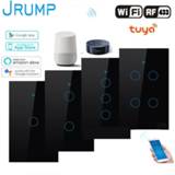 👉 Switch JRUMP Wifi Smart Touch Voice Control Light With Wireless Remote Wall Work Alexa Echo Google Home