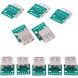 F-connector 5pcs/Lot Type A Female USB To DIP 2.54mm PCB Connector Board Connectors Wholesale