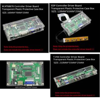 👉 Moeder bord plastic transparent LED/LCD display controller board protective case For our TV/M.NT68676/EDP/2AV driver motherboard