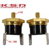 Thermostaat 2PCS KSD301 M4 Copper Screw Bimetal Thermostat Bimetallic Disc 40C/50C/65C/70C/75C/80C/90C/100C/120C/130C/150C