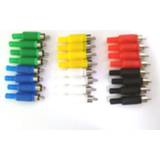 👉 Audiokabel 24pcs 6 color RCA Plug Solder Type Audio Cable Connector