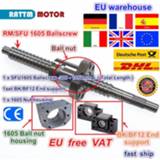 👉 Router DE SFU1605 Ballscrew-L300mm/ 500mm/ 600mm /800mm/1050mm End machined & Ball nut BK/BF12 Support housing for CNC