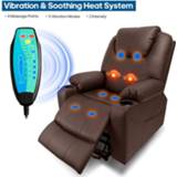👉 Sofa leather Furgle Power Lift Recliner Chair Faux Electric Massage Heat and Vibration for Elderly Living Room Lounge