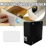 👉 Locker Smart Electronic Hidden RFID Cabinet Lock No Hole Easy Installation Furniture Wardrobe Shoe Drawer Door #10