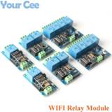 Afstandsbediening ESP8266 ESP-01 5V 12V 1 2 4 Way WiFi Relay Module Things Smart Home Remote Control Switch ESP01 Wireless Phone APP