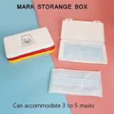 Organizer Portable Face Masks Dustproof and Moisture-Proof Cover Holder Mask Storage Seal Box Household Accessories