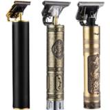 👉 Scheermesje USB Rechargeable Powerful Clipper Beard Electric Hairdresser Razor Barbershop Cordless Close to 0mm T Head Men Haircut Tools