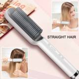 👉 Hair straightener Professional Electric Brush Heated Comb Straightening Combs Men Beard Straight & Curly Styling Tool