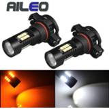 👉 Autolamp wit geel AILEO Super Canbus Erro Free PS24W 5202 5201 h16 Led Car Fog Light 1200LM White 6000K yellow 3000k 12V 24v Auto Lamp Bulbs