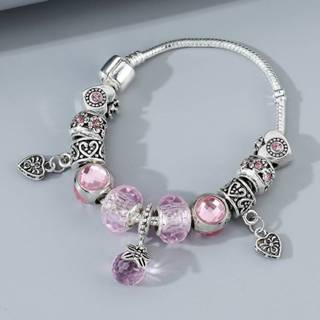 👉 Armband bergkristal roze Hoor Bead Decor