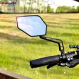 👉 Bike EasyDo 2pcs Bicycle Handlebar Wide Angle Rearview Mirror Adjustable MTB Side Safety Flexible Rear View Mirrors