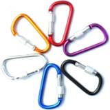 👉 Carabiner 10pcs Aluminum Snap D-Ring Key Chain Clip Keychain Hiking Camp Mountaineering Hook Climbing Accessories