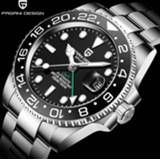 👉 Watch steel PAGANI DESIGN 2020 Luxury Men Mechanical Wristwatch Stainless GMT Top Brand Sapphire Glass Watches reloj hombre