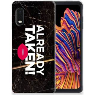 👉 Siliconen hoesje zwart Samsung Xcover Pro met naam Already Taken Black 8720215517910