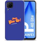 👉 Siliconen hoesje Huawei P40 Lite met naam Never Give Up 8720215857184