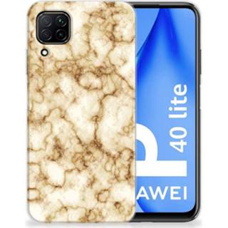 👉 Siliconen hoesje marmer goud Huawei P40 Lite TPU 8720215941760