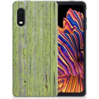 Bumper hoesje donkergroen Samsung Xcover Pro Green Wood 8720215958003