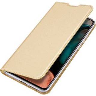 👉 Unicolor goud unisex kunstleer Slim Softcase Booktype voor de Xiaomi Poco F2 Pro - 6934913063798