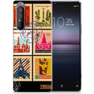 👉 Postzegel siliconen Sony Xperia 1 II Back Cover Postzegels 8720215656459