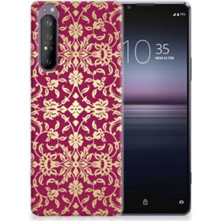 👉 Siliconen hoesje roze Sony Xperia 1 II Barok Pink 8720215691771