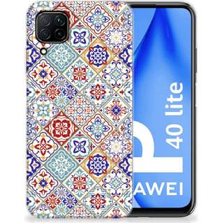 Siliconen hoesje Huawei P40 Lite TPU Tiles Color 8720215830712