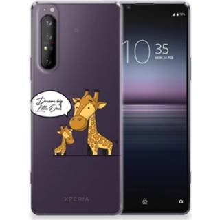 👉 Telefoonhoes Sony Xperia 1 II Telefoonhoesje met Naam Giraffe 8720215660333