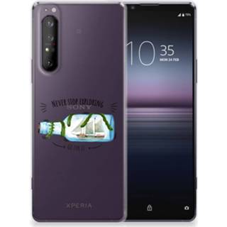 👉 Telefoonhoes Sony Xperia 1 II Telefoonhoesje met Naam Boho Bottle 8720215479348