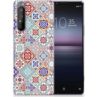 👉 Siliconen hoesje Sony Xperia 1 II TPU Tiles Color 8720215549317