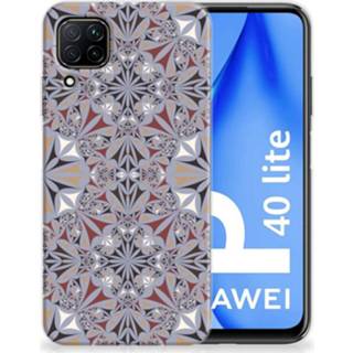 👉 Siliconen hoesje Huawei P40 Lite TPU Flower Tiles 8720215150124