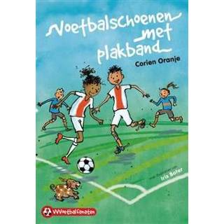 👉 Voetbalschoenen oranje met plakband - Boek Corien (9085434483) 9789085434481