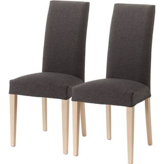 👉 Gestoffeerde stoel textiel zwart landelijk Home24 stoelen Ellerby I (2 stuk), 8433840452999