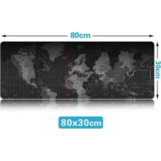 👉 Wereldkaart multi-color LED gadgets voor mannen Grote Computer Muismat met Verlichting - 800 x 300 mm 8720007990044