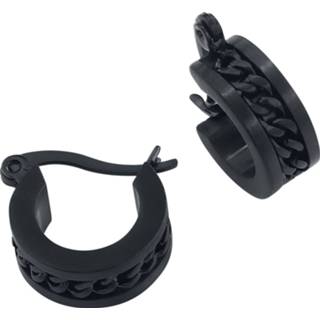 👉 Oorbel zwart steel EtNox hard and heavy Mesh Oorbellen 4251189212906