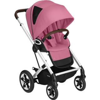 👉 Kinderwagen roze zilver luchtbanden zwenkwielen voor stad Magnolia Pink zwart kinderen Cybex Talos S Lux Silver - 4058511894751