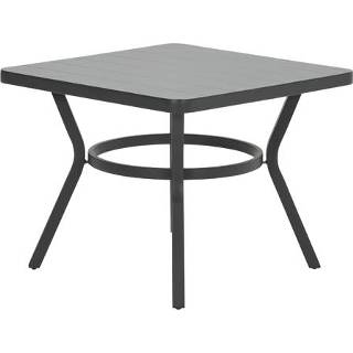 👉 Terrastafel zwart antraciet carbon aluminium Garden Impressions tuintafel Douglas 90x90xH71 - black 8713002582208