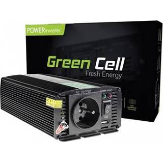 👉 Inverter donkergroen Green Cell Inv04 Voltage Car - 24v-230v 500w/1000w