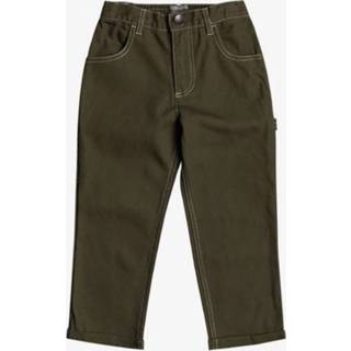 👉 Broek donkergroen jongens Gawer - in Workwear-stijl voor 2-7 Green Quiksilver 3613375682022