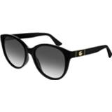 👉 Zwart kunststof cat-eye grijs vrouwen Gucci GG0631S-001-56 8056376305852