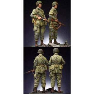 👉 Miniatuur resin 1/35 US 101st Airborne Trooper soldaat speelgoed Model Kit unassembly Unpainted 8720049311197