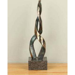 👉 Ornament op granieten sokkel Vlammen, 37 cm.