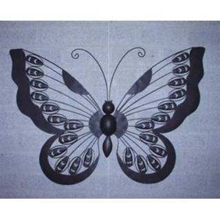 👉 Vlinderwanddecoratie sam wandobjecten zwart metaal Vlinder wanddecoratie van 8717825428002